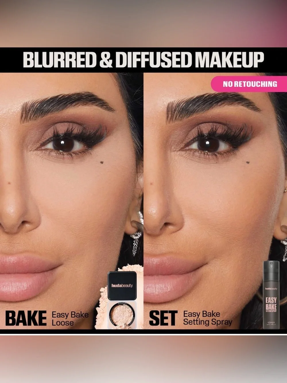 HUDA BEAUTY - Mini Easy Bake Blurring Setting Spray with 16-Hour Wear BNIB